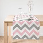 - SuetRunner-2175-Gorsel1 - Realhomes  Realhomes Modern Renkli Zigzag Desenli Dijştal Baskılı Süet Runner Realhomes