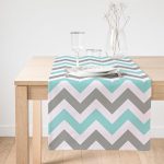 - SuetRunner-2178-Gorsel1 - Realhomes Realhomes Turkuaz Gri Zigzag Desenli Dijital Baskılı Modern Süet Runner Realhomes