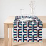 - SuetRunner-2198-Gorsel1 - Realhomes  Realhomes Renkli Geometrik Motifli Dijital Baskılı Dekoratif Süet Runner Realhomes