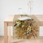 - SuetRunner-22-Gorsel1 - Realhomes  Realhomes Saka Kuşlu Dijital Baskılı Dekoratif Süet Runner Realhomes