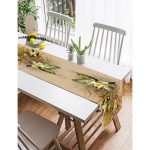 - SuetRunner-22-Gorsel2 - Realhomes  Realhomes Saka Kuşlu Dijital Baskılı Dekoratif Süet Runner Realhomes