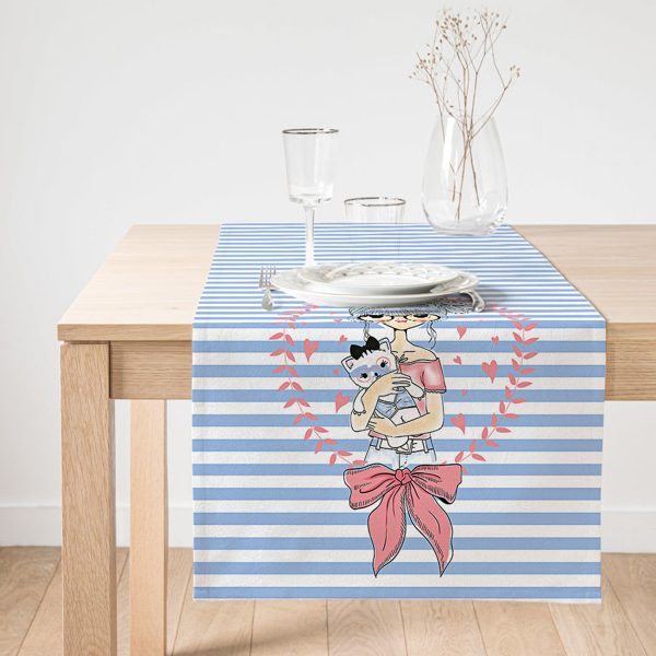 - SuetRunner-2230-Gorsel1 - Realhomes  Realhomes Baykuş Desenli Dijital Baskılı Dekoratif Süet Runner Realhomes