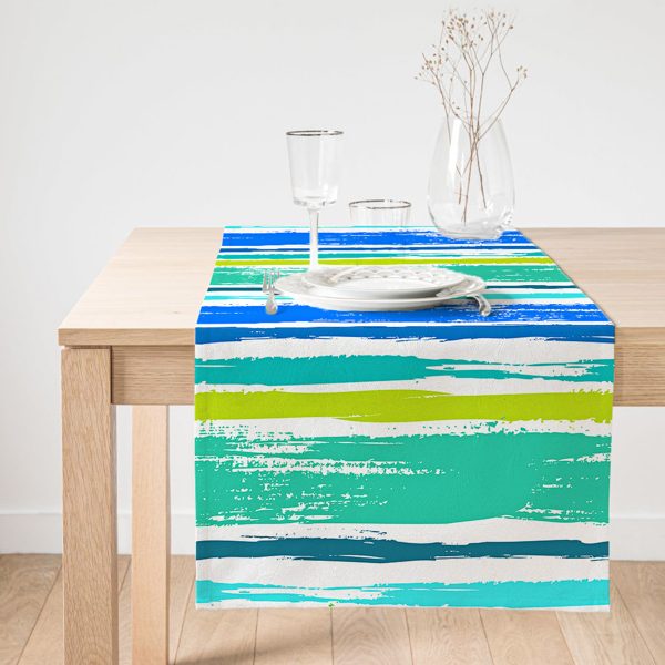 - SuetRunner-2253-Gorsel1 - Realhomes  Realhomes Modern Yaprak Motifli Dijital Baskılı Dekoratif Süet Runner Realhomes