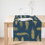 - SuetRunner-2254-Gorsel1 - Realhomes  Realhomes Yaldızlı Tüy Desenli Dijital Baskılı Modern Süet Runner Realhomes