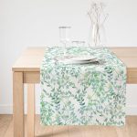 - SuetRunner-2272-Gorsel1 - Realhomes  Realhomes Modern Yaprak Motifli Dijital Baskılı Dekoratif Süet Runner Realhomes