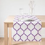 - SuetRunner-2273-Gorsel1 - Realhomes  Realhomes Mor Renkli Ogea Desenli Dijital Baskılı Modern Özel Tasarım Süet Runner Realhomes