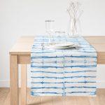 - SuetRunner-2308-Gorsel1 - Realhomes  Realhomes Mavi Çizgi Desenli Dijital Baskılı Dekoratif Süet Runner Realhomes