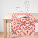 - SuetRunner-2313-Gorsel1 - Realhomes  Realhomes Turuncu Damask Motifli Dijital Baskılı Modern Süet Runner Realhomes