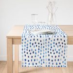 - SuetRunner-2314-Gorsel1 - Realhomes  Realhomes Modern Su Damlası Desenli Dijital Baskılı Süet Runner Realhomes