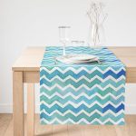 - SuetRunner-2315-Gorsel1 - Realhomes  Realhomes Sulu Boyalı Zigzag Desenli Dijital Baskılı Süet Runner Realhomes