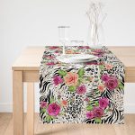 - SuetRunner-2339-Gorsel1 - Realhomes  Realhomes Leopar Gül Motifli Dekoratif Süet Runner Realhomes