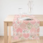 Realhomes Kalpli Ogea Desenli Dekoratif Süet Runner Realhomes