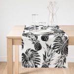 - SuetRunner-2361-Gorsel1 - Realhomes  Realhomes Ananas ve Palmiye Yaprakları Dekoratif Süet Runner Realhomes