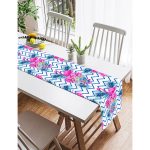 - SuetRunner-2363-Gorsel2 - Realhomes  Realhomes Zigzag Zeminli Flamingo Baskılı Dekoratif Süet Runner Realhomes