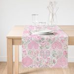 Realhomes Kalpli Ogea Desen Dijital Baskılı Süet Runner Realhomes