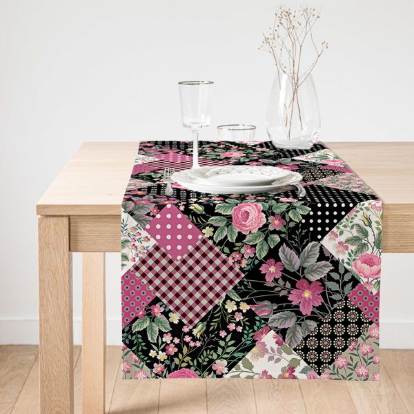 - SuetRunner-2366-Gorsel1 - Realhomes  Realhomes Spring Bouquet Temalı Modern Dijital Baskılı Süet Runner Realhomes