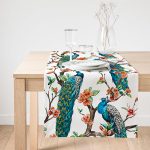 Realhomes Tavuz Kuşu Baskılı Dijital Baskılı Özel Tasarım Süet Runner Realhomes