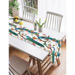 Realhomes Tavuz Kuşu Baskılı Dijital Baskılı Özel Tasarım Süet Runner Realhomes