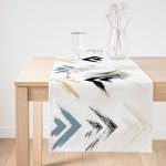 - SuetRunner-2384-Gorsel1 - Realhomes  Realhomes Siyah Mavi Ok Temalı Yaprak Çizimi Süet Runner Realhomes