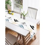 - SuetRunner-2384-Gorsel2 - Realhomes  Realhomes Siyah Mavi Ok Temalı Yaprak Çizimi Süet Runner Realhomes