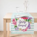 - SuetRunner-2387-Gorsel1 - Realhomes  Realhomes Spring Bouquet Temalı Modern Dijital Baskılı Süet Runner Realhomes