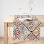 - SuetRunner-2388-Gorsel1 - Realhomes  Realhomes Geometrik Şekilli Hint Desenli Baskılı Dijital Baskılı Süet Runner Realhomes