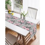 - SuetRunner-2417-Gorsel2 - Realhomes  Realhomes Füme Temalı Kavaniçe Çiçek Motifli Dijital Baskılı Süet Runner Realhomes