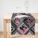 - SuetRunner-2429-Gorsel1 - Realhomes Realhomes Çiçek Desenli Puan Motifli Süet Runner Realhomes