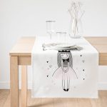 Realhomes Je Noudrais Etre Une Princesse Baskılı Dekoratif Süet Runner Realhomes