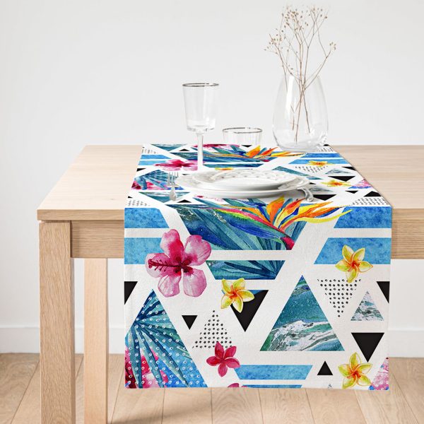 - SuetRunner-2436-Gorsel1 - Realhomes  Realhomes Ebabil Kuşları Motifli Dekoratif Süet Runner Realhomes