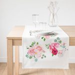 - SuetRunner-2443-Gorsel1 - Realhomes Realhomes Üçlü Kavaniçe Çiçek Desenli Dijital Baskılı Süet Runner Realhomes