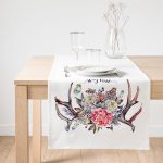 Realhomes Stay True Motifli Kavaniçe Desenli Dijital Baskılı Süet Runner Realhomes