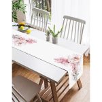 Realhomes Ogea Çiçek Temalı Yaprak Çizimi Süet Runner Realhomes