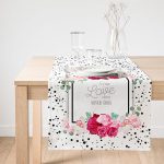 Realhomes A True Love Story Baskılı Dijital Baskılı Süet Runner Realhomes