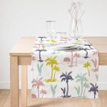 - SuetRunner-2459-Gorsel1 - Realhomes  Realhomes Sarı Lacivert Günbatımı Temalı Modern Dijital Baskılı Süet Runner Realhomes