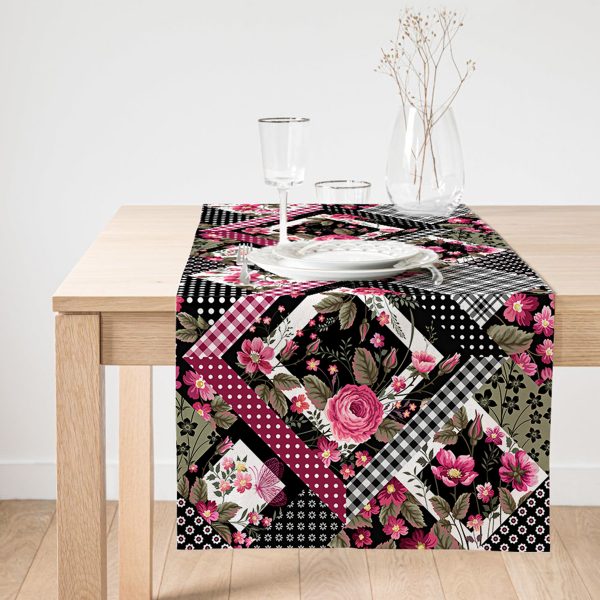 - SuetRunner-2461-Gorsel1 - Realhomes  Realhomes Ebabil Kuşları Motifli Dekoratif Süet Runner Realhomes