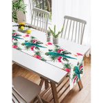 Realhomes Mavi Papağan Dijital Baskılı Süet Runner Realhomes