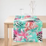 Realhomes Ogea Desenli Renkli Modern Süet Runner Realhomes