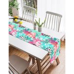 Realhomes Ogea Desenli Renkli Modern Süet Runner Realhomes