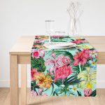 - SuetRunner-2493-Gorsel1 - Realhomes  Realhomes Yalnız Flamingo Motifli Dijital Baskılı Süet Runner Realhomes