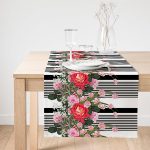 Realhomes Notalar Temalı Dijital Baskılı Süet Runner Realhomes