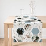 - SuetRunner-2513-Gorsel1 - Realhomes  Realhomes Hava Durumu Temalı Bal Peteği Motifli Dijital Baskılı Süet Runner Realhomes