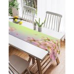 Realhomes Sardunya Çizimli Modern Süet Runner Realhomes