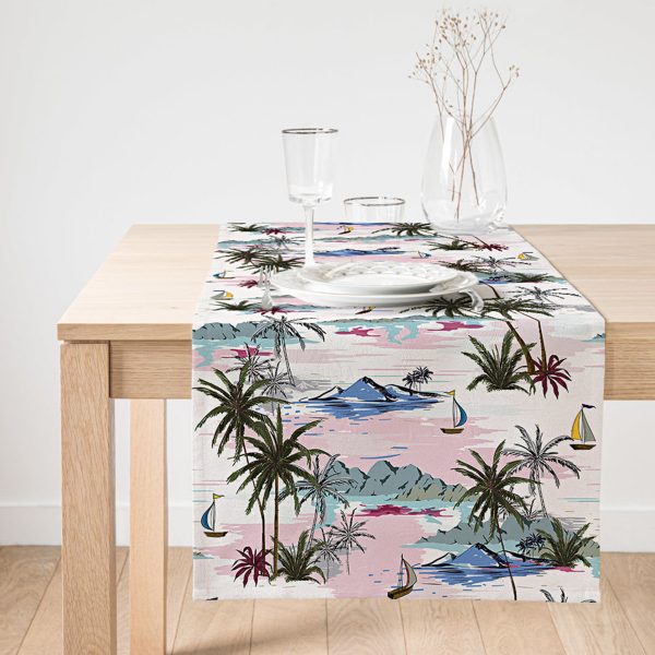 - SuetRunner-2535-Gorsel1 - Realhomes  Realhomes Soluk Çiçek Motifli Modern Baskılı Süet Runner Realhomes