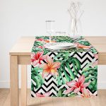 Realhomes Zigzag Zebra Desenli Dijital Baskılı Süet Runner Realhomes