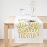 - SuetRunner-2558-Gorsel1 - Realhomes  Realhomes Hardal Renk Home Sweet Home Dijital Baskılı Süet Runner Realhomes