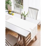 Realhomes Açık Gri Home Sweet Home Dekoratif Süet Runner Realhomes