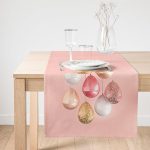 Realhomes Pembe Zeminli Balonlar Desenli Özel Tasarım Süet Runner Realhomes