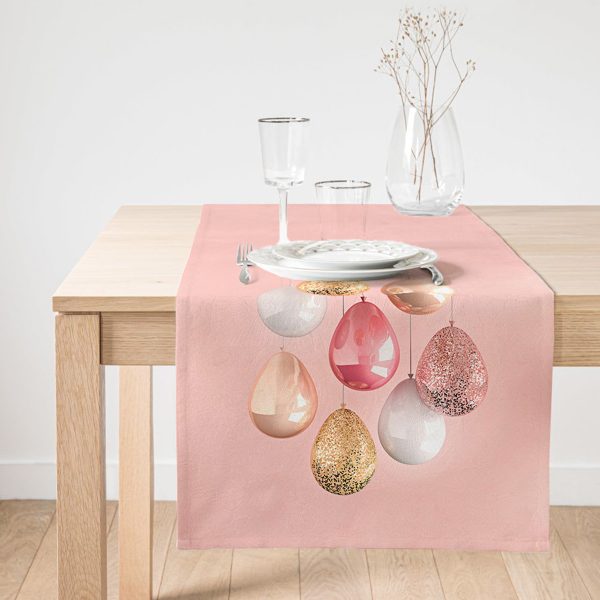 - SuetRunner-3003-Gorsel1 - Realhomes  Realhomes Yağlı Boya Mavi Ağaç Motifleri Dijital Baskılı Özel Tasarım Süet Runner Realhomes