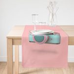 - SuetRunner-3005-Gorsel1 - Realhomes  Realhomes Pembe Zeminli Yılbaşı Konseptli Desenli Özel Tasarım Süet Runner Realhomes